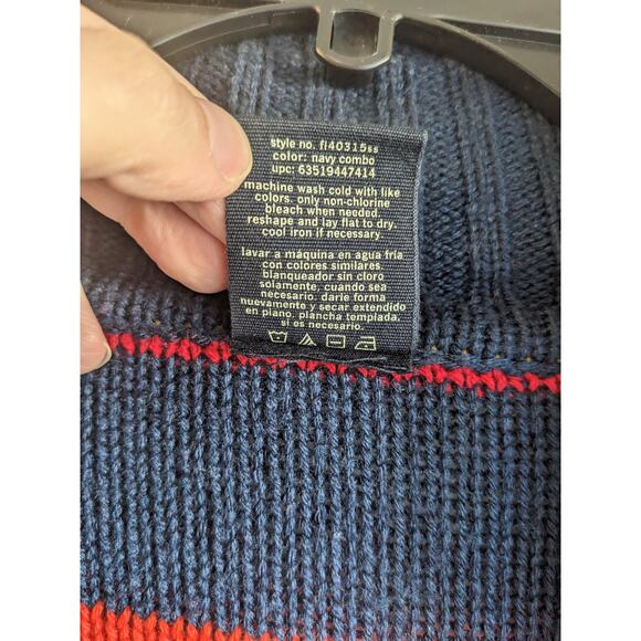 Vtg Faded Glory Women's Multicolored Striped Acrylic Button Front Cardigan Sz XL - Picture 4 of 4